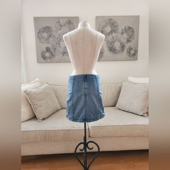💗 FREE PEOPLE 💗 Modern Femme Denim Mini Skirt - [Size 12] - Picture 6 of 10